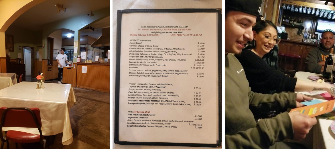 Tary Boscolo's Menu