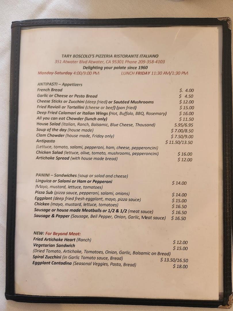 Tary Boscolo's Menu image 2